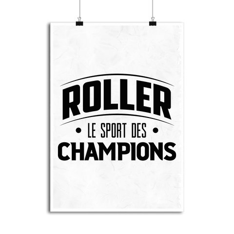 Affiche roller le sport des champions