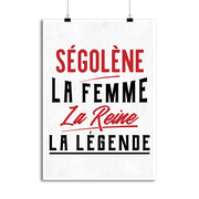 Affiche ségolène la femme la reine la légende