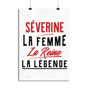 Affiche séverine la femme la reine la légende