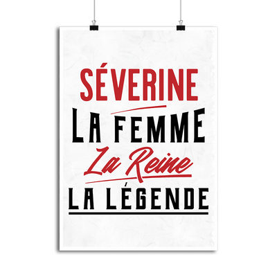 Affiche séverine la femme la reine la légende