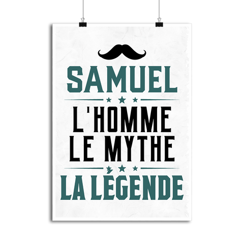 Affiche samuel l'homme le mythe la légende