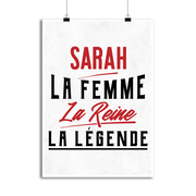 Affiche sarah la femme la reine la légende