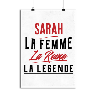 Affiche sarah la femme la reine la légende
