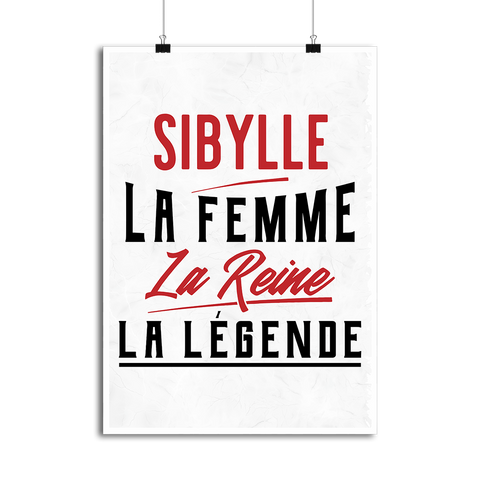 Affiche sibylle la femme la reine la légende