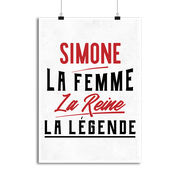 Affiche simone la femme la reine la légende
