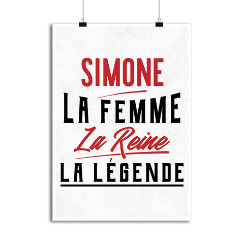 Affiche simone la femme la reine la légende