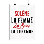 Affiche solène la femme la reine la légende