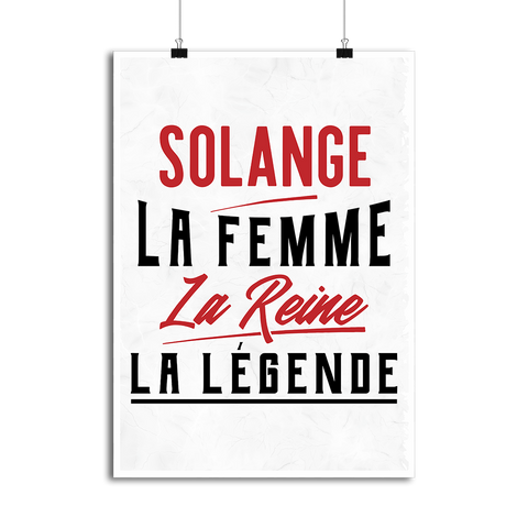 Affiche solange la femme la reine la légende