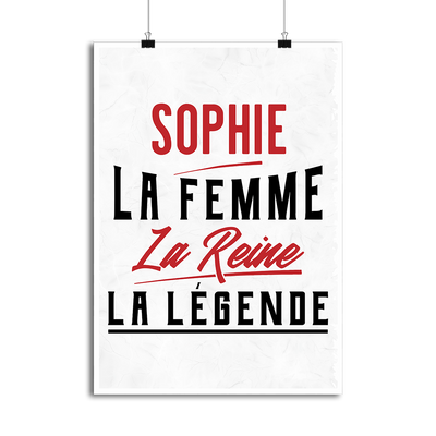 Affiche sophie la femme la reine la légende