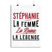 Affiche stéphanie la femme la reine la légende