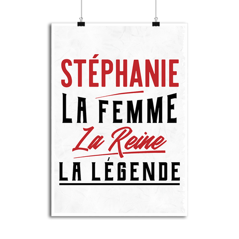 Affiche stéphanie la femme la reine la légende