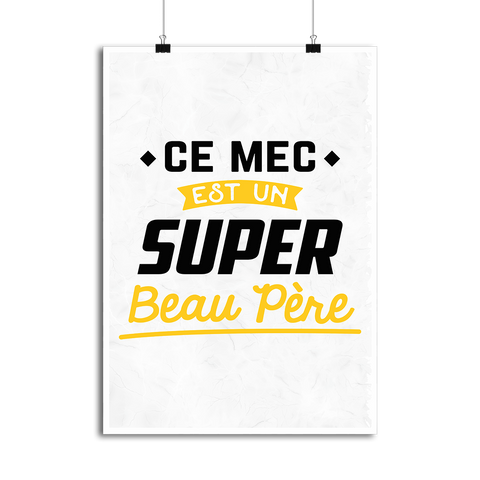 Affiche super beau père