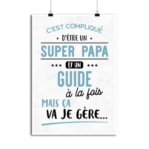 Affiche super papa et guide
