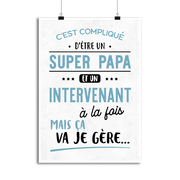 Affiche super papa et intervenant