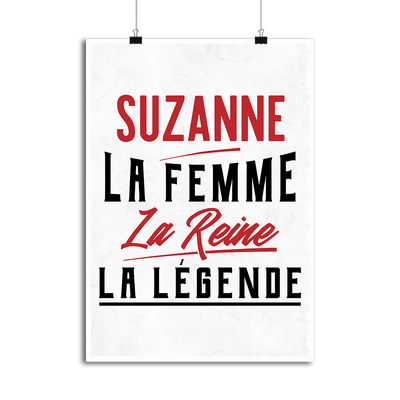 Affiche suzanne la femme la reine la légende