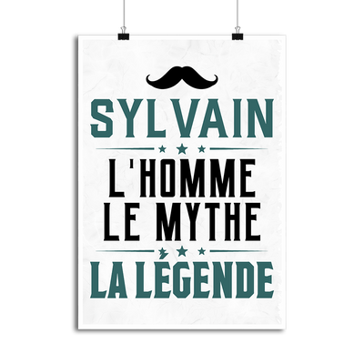 Affiche sylvain l'homme le mythe la légende