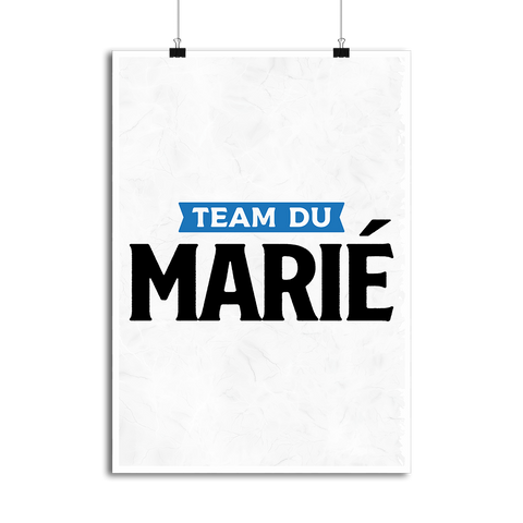 Affiche team du marié