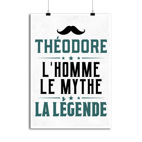 Affiche théodore l'homme le mythe la légende