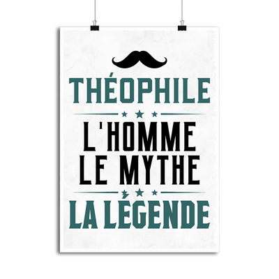 Affiche théophile l'homme le mythe la légende