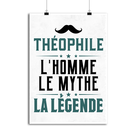Affiche théophile l'homme le mythe la légende