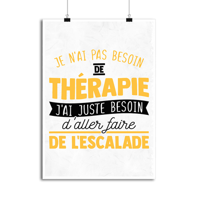 Affiche thérapie escalade