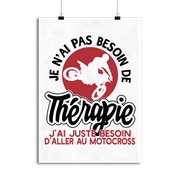 Affiche thérapie motocross