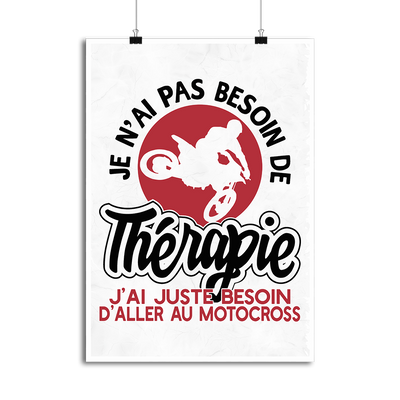 Affiche thérapie motocross