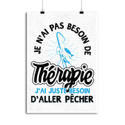 Affiche thérapie ou pêche