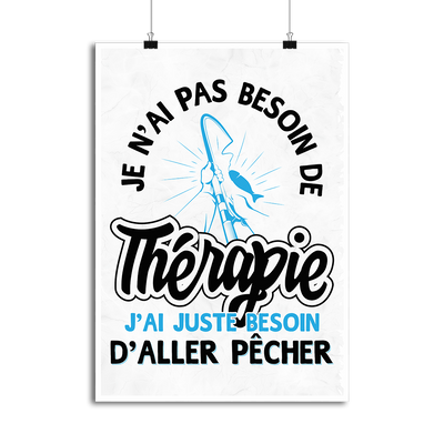 Affiche thérapie ou pêche