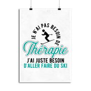 Affiche thérapie ski