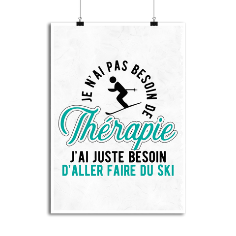Affiche thérapie ski