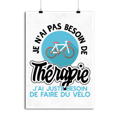 Affiche thérapie vélo