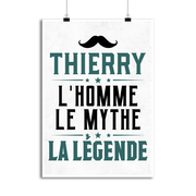 Affiche thierry l'homme le mythe la légende