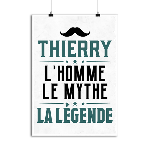 Affiche thierry l'homme le mythe la légende