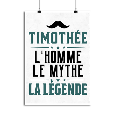 Affiche timothée l'homme le mythe la légende