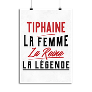 Affiche tiphaine la femme la reine la légende