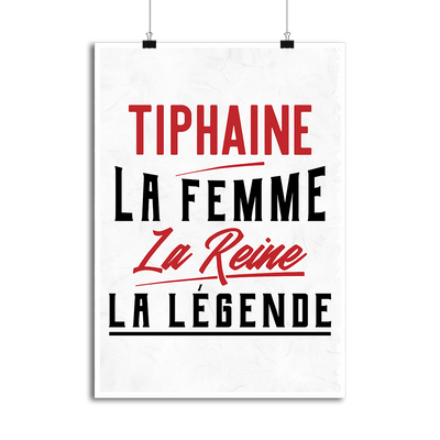 Affiche tiphaine la femme la reine la légende