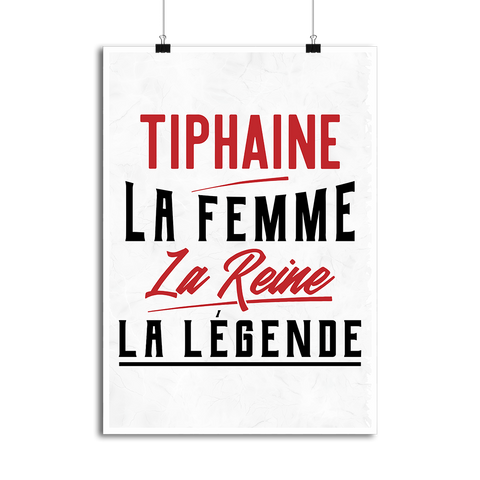 Affiche tiphaine la femme la reine la légende