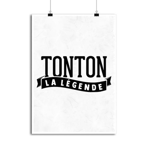 Affiche tonton la légende