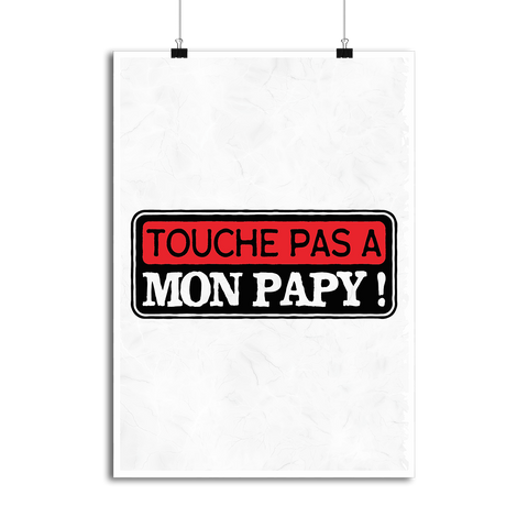 Affiche touche pas a mon papy