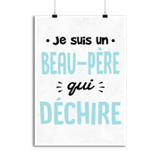 Affiche un beau père qui déchire