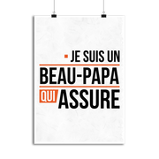 Affiche un beau papa qui assure