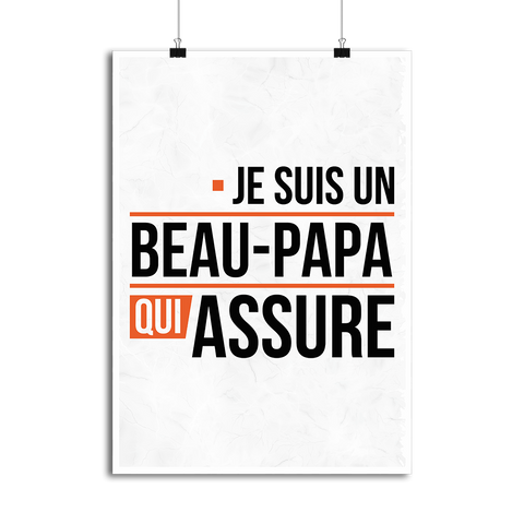 Affiche un beau papa qui assure