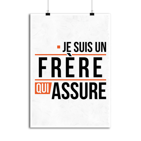 Affiche un frère qui assure