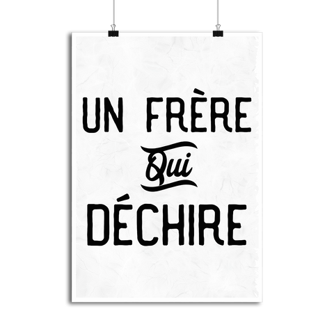 Affiche un frère qui déchire