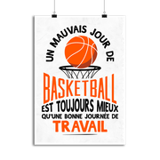 Affiche un mauvais jour de basket