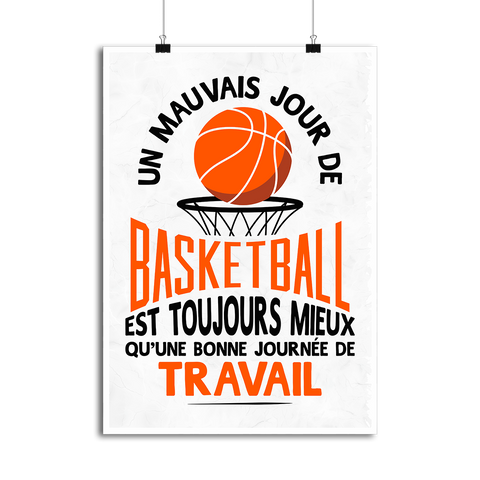 Affiche un mauvais jour de basket