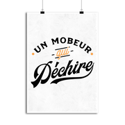 Affiche un mobeur qui déchire