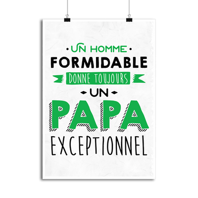 Affiche un papa exceptionnel