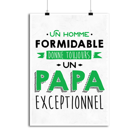 Affiche un papa exceptionnel